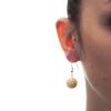 Boucles d’oreilles MLM Céramique Beige