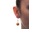 Boucles d’oreilles MLM Céramique Caramel