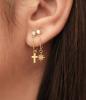 Boucles d’oreilles dorées Zag Bijoux dépareillées Romane