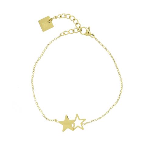 Bracelet doré Zag Bijoux Double Star