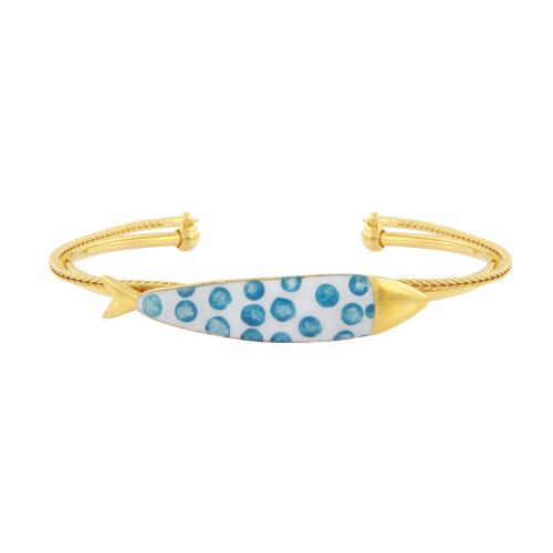 Bracelet Taratata Bijoux Sardine en bleu